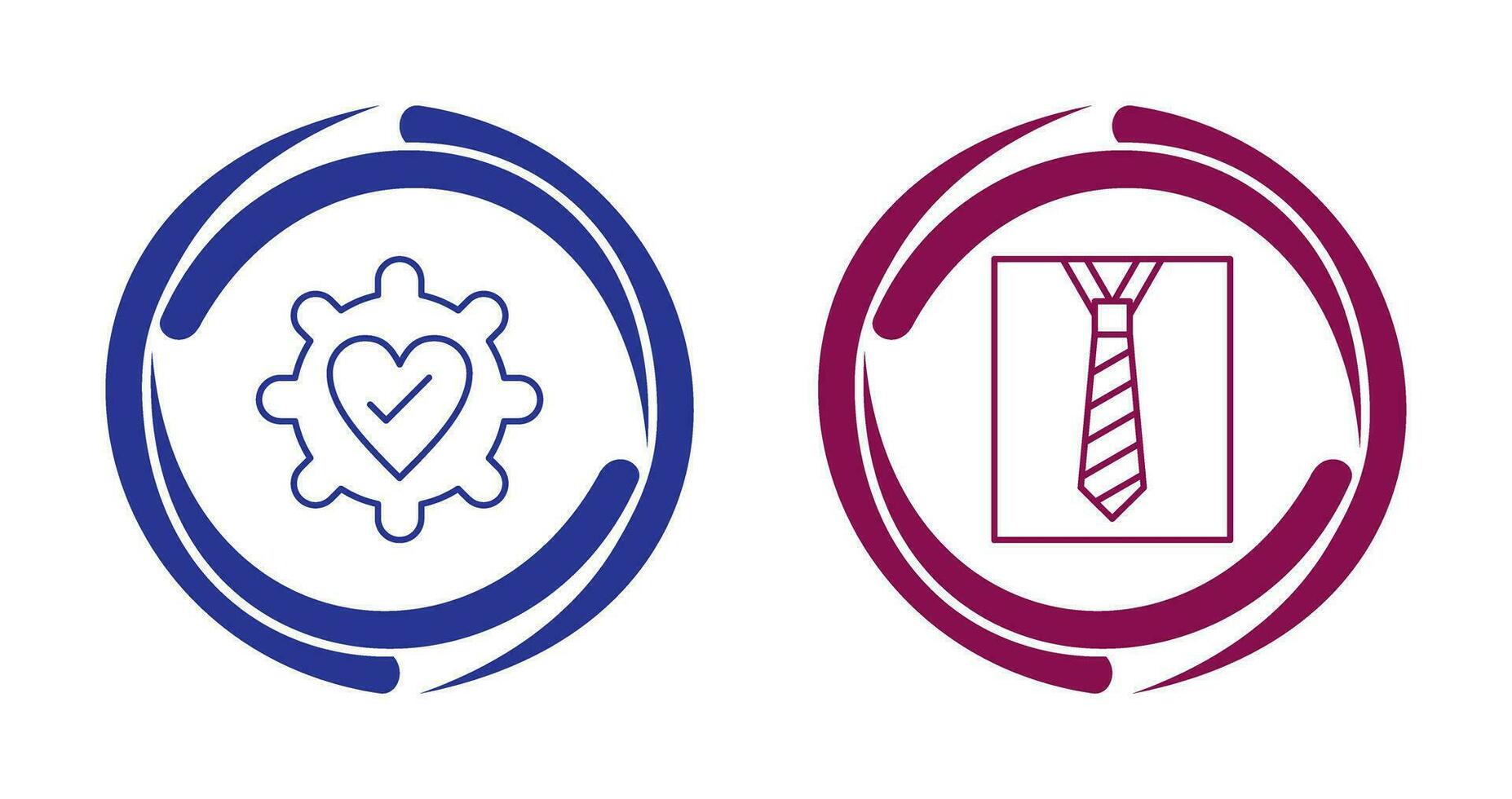 Gear and Tie Icon vector