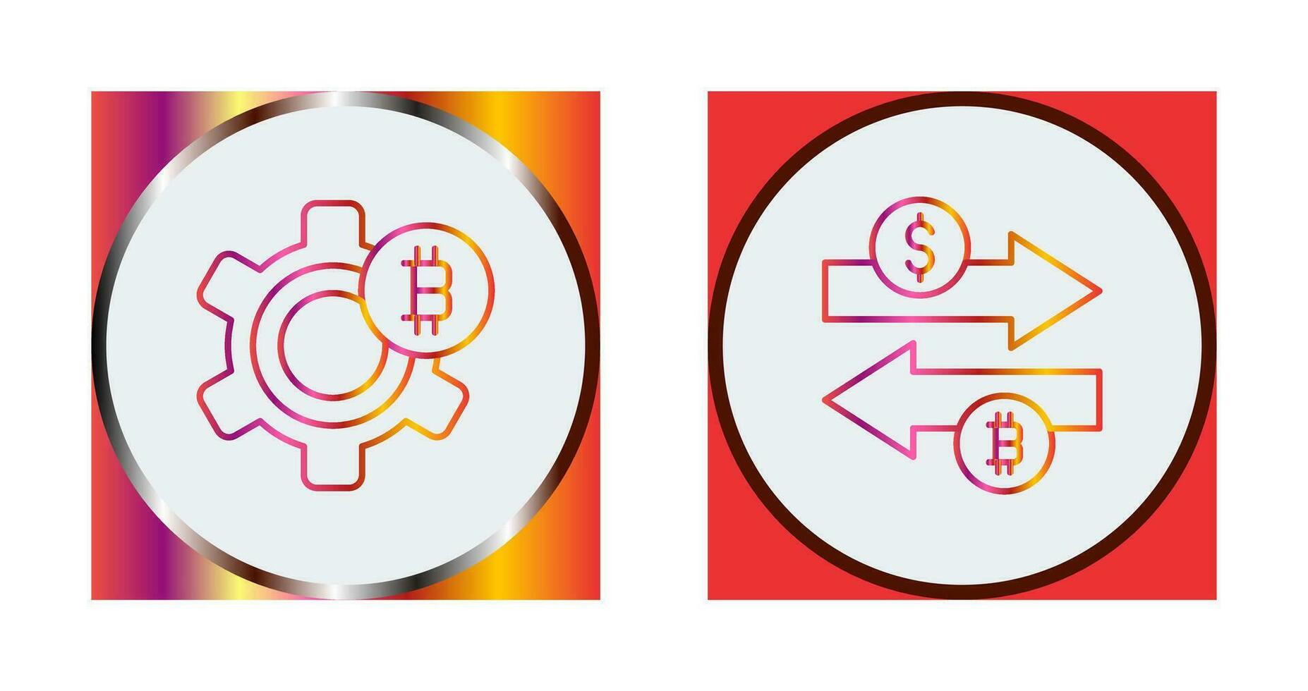 Setting and Money Exchange Icon vector