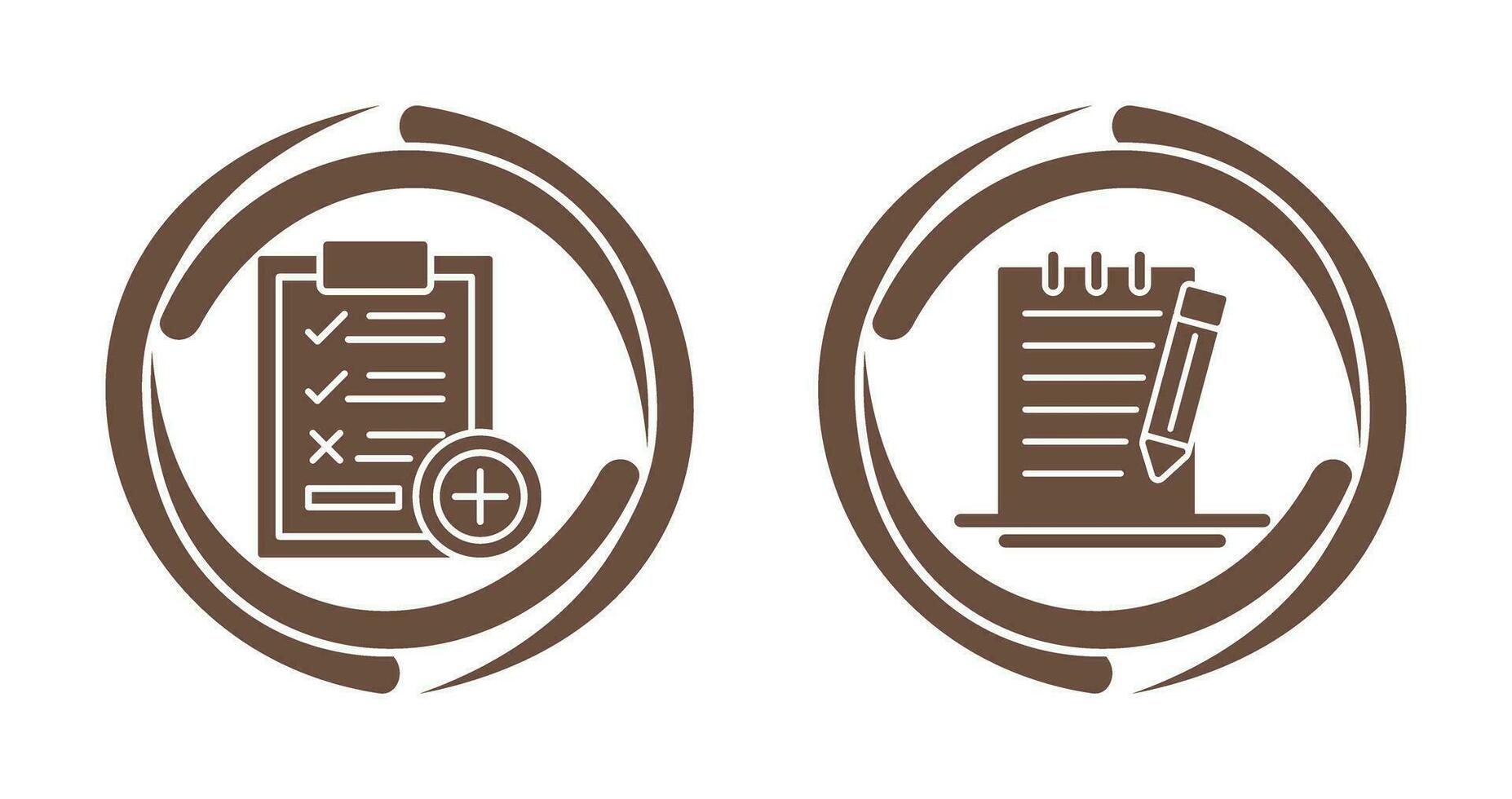 Medical Examination List and Check Up List Icon vector