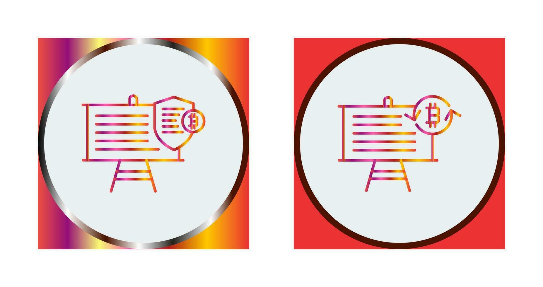 Presentation and Arrows Icon vector