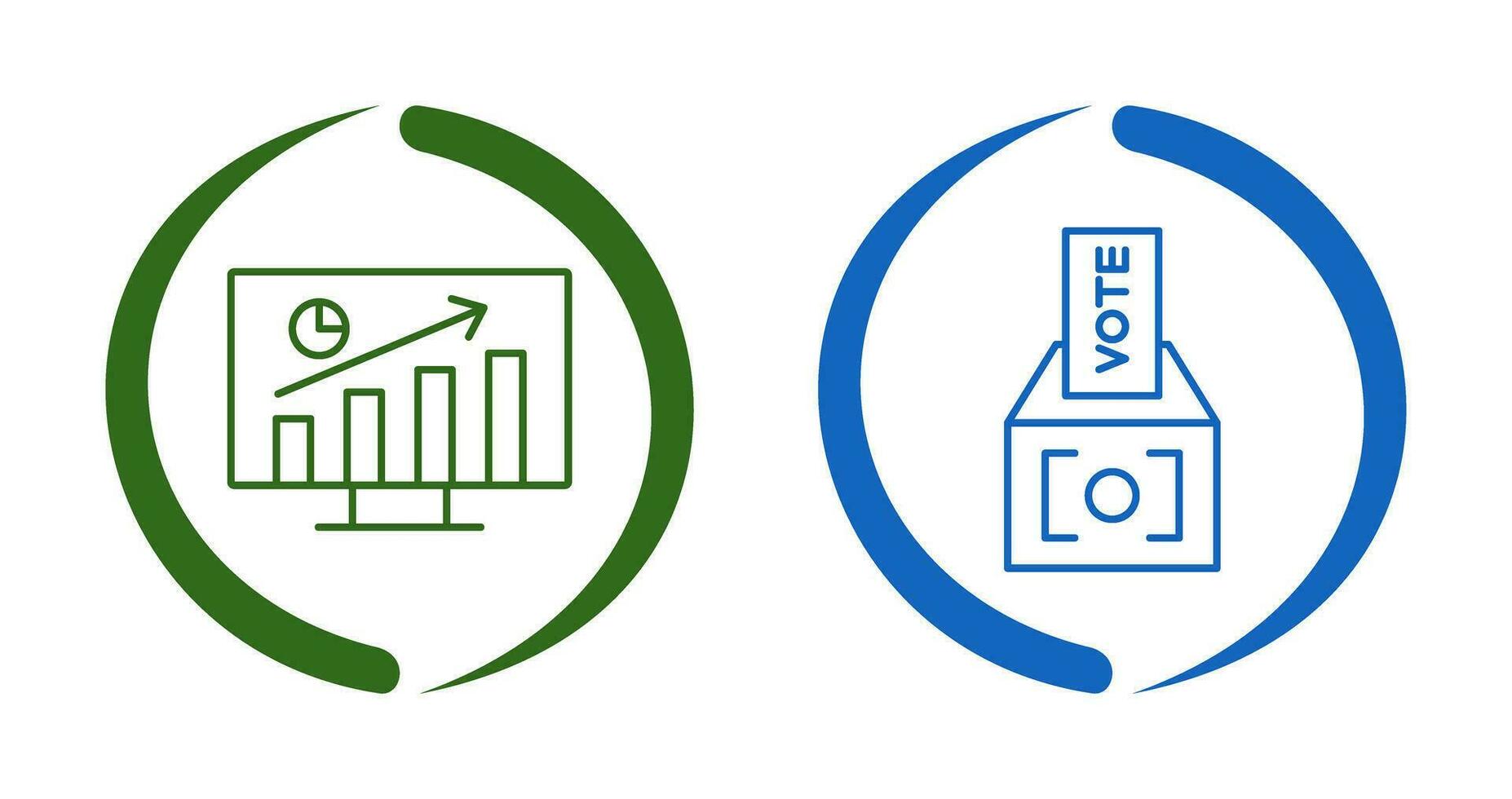 Statistics and Vote Icon vector