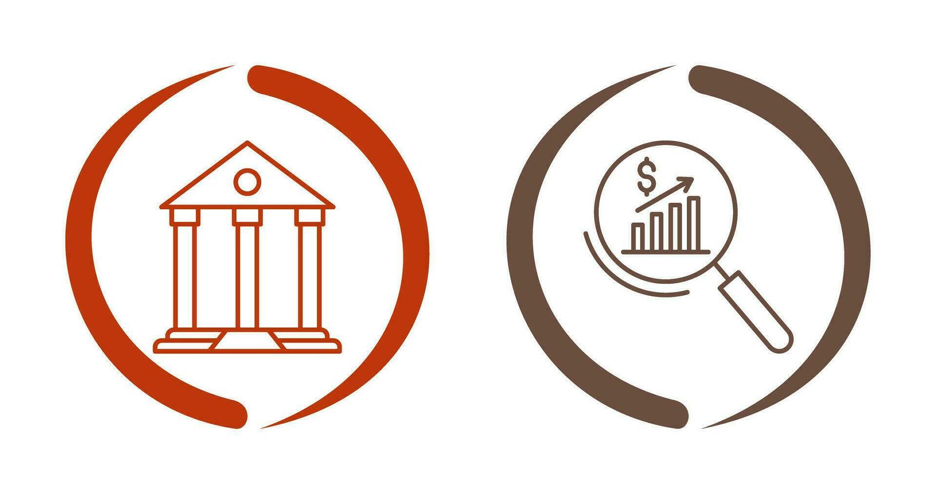 Parthenon and Statistics Icon vector