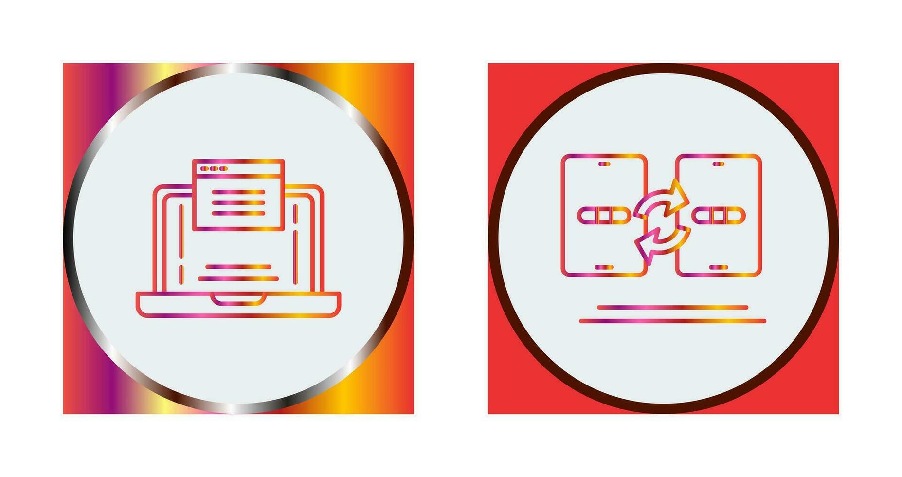 Website and Data Transfer Icon vector