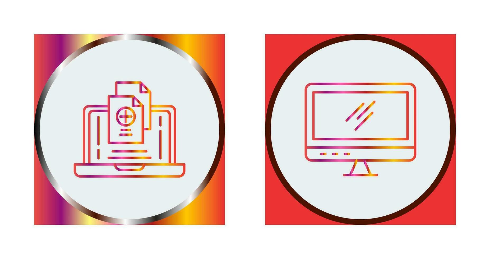 Screen and Add Icon vector
