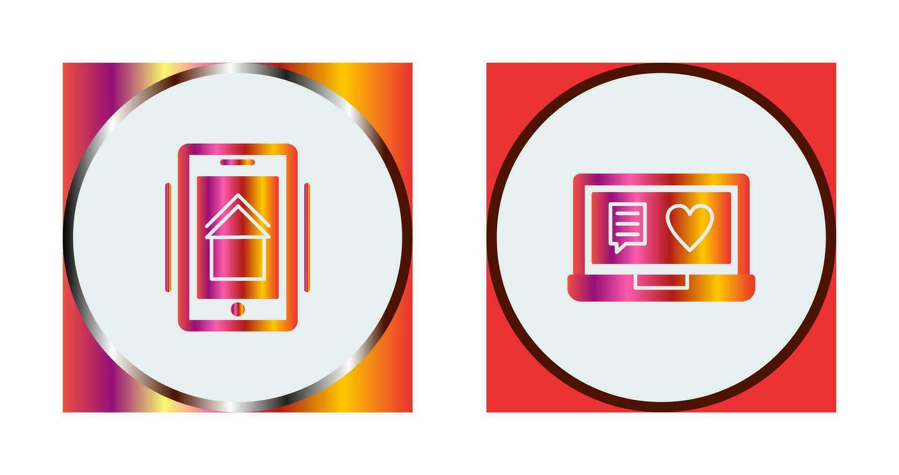 Smart Phone and Chat and Laptop Icon vector