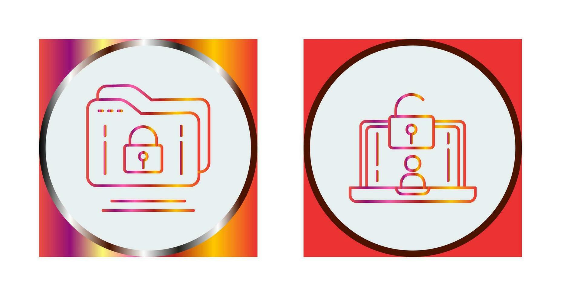 Folder and Access Icon vector