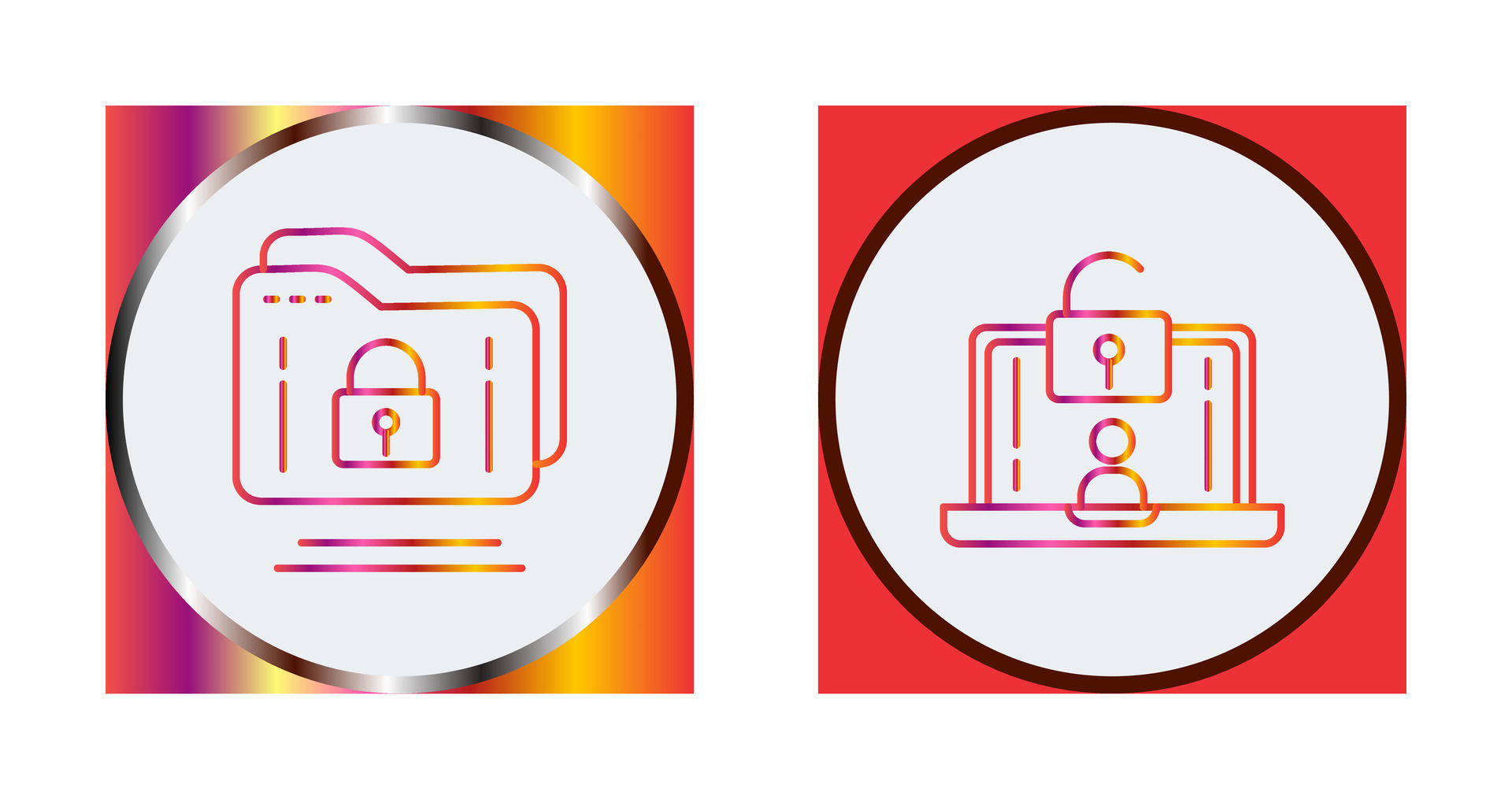 Folder and Access Icon 32893786 Vector Art at Vecteezy