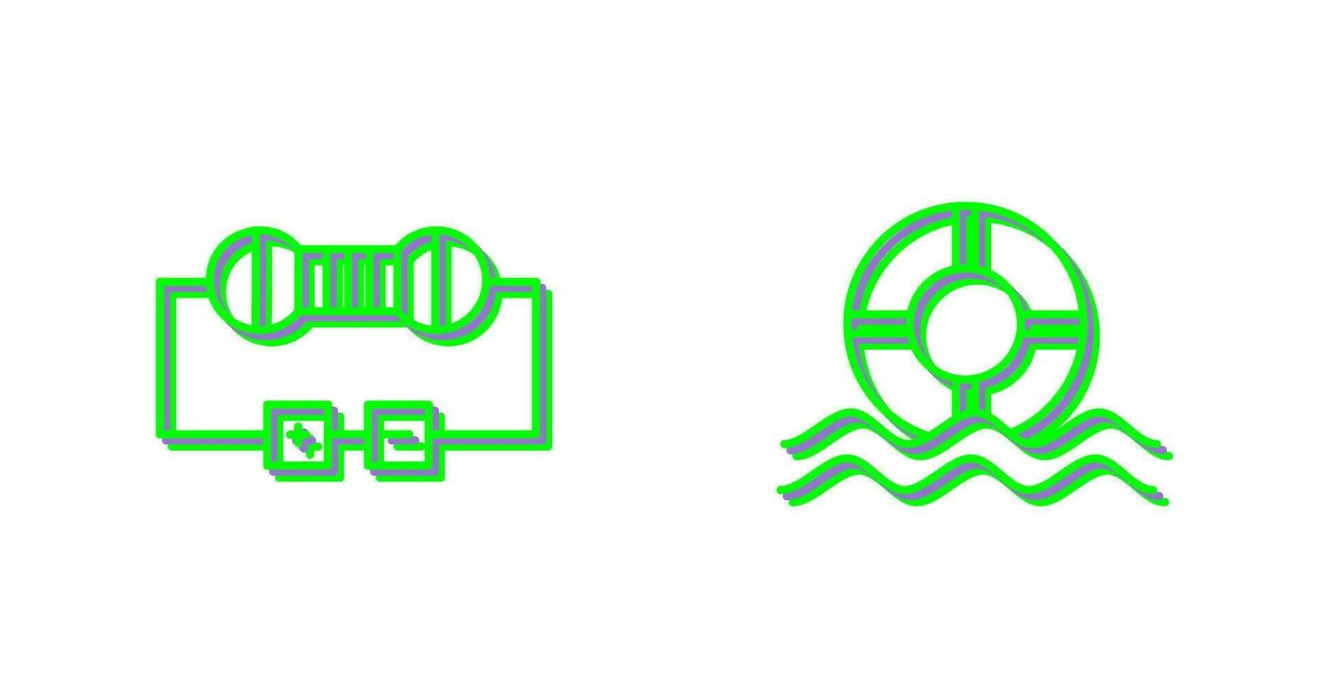 Resistor and  Float Icon vector