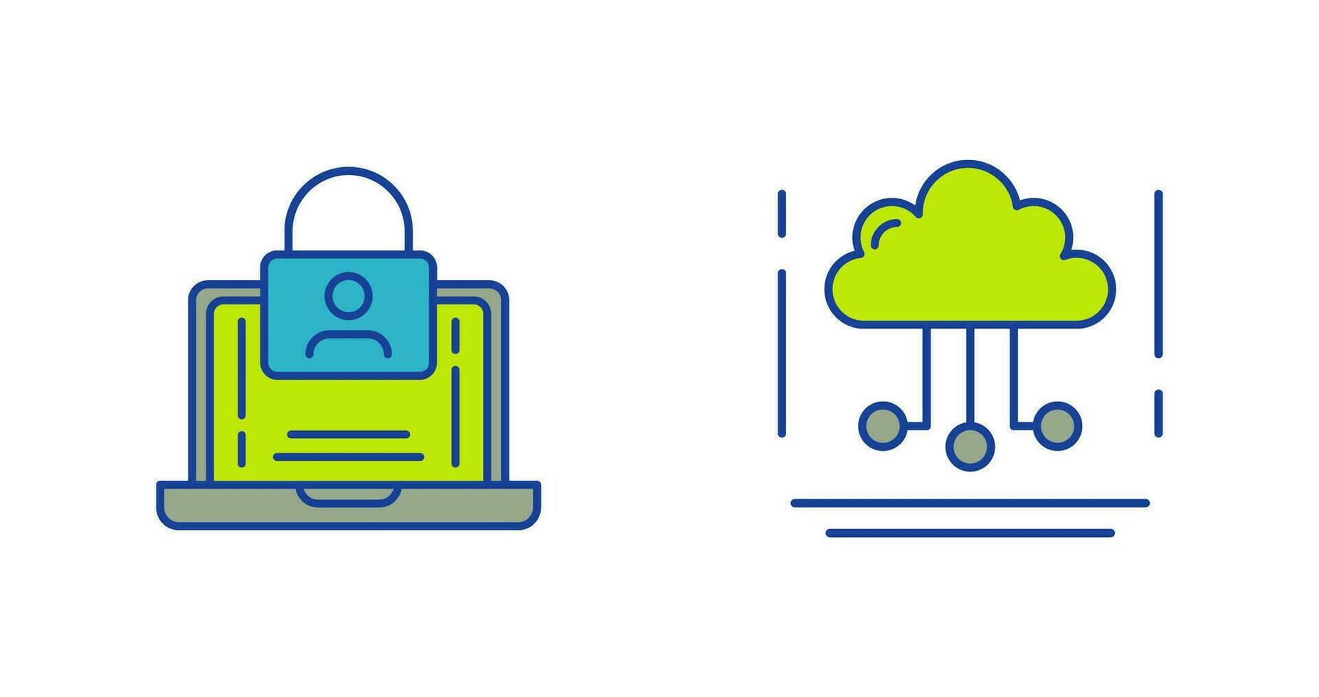 Authentication and Network Icon vector