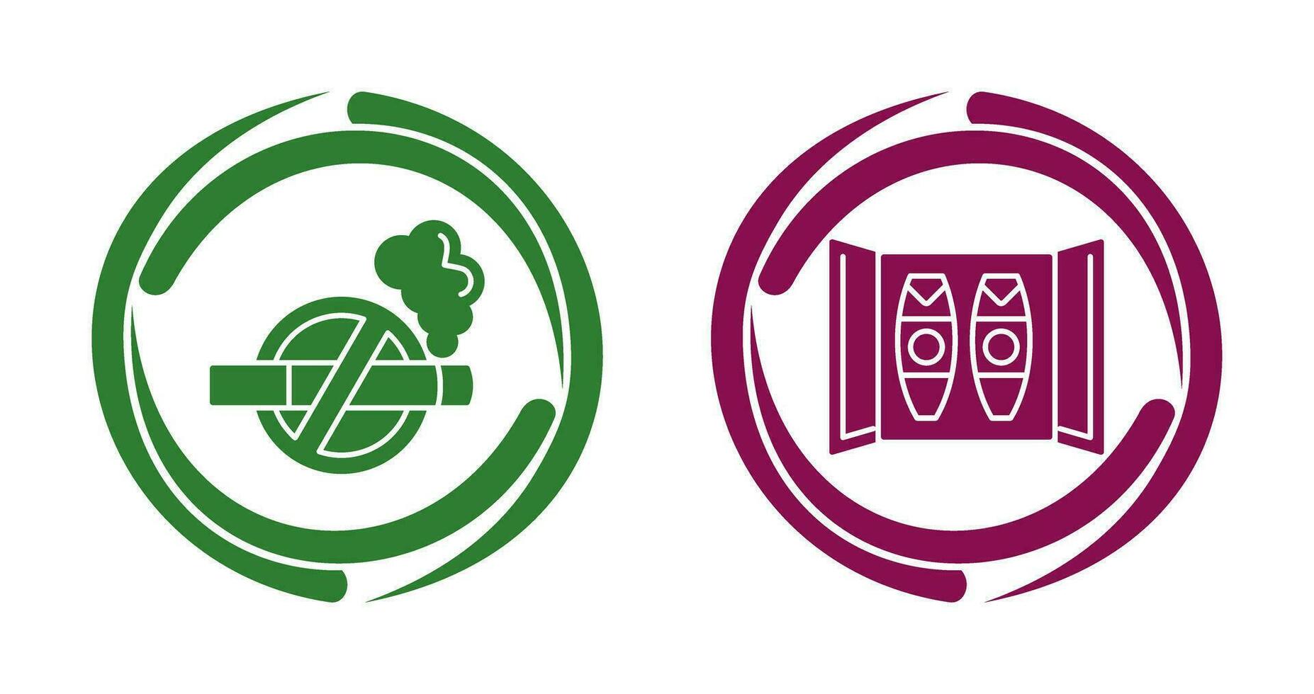 Cigar Box and No Tobacco Icon vector