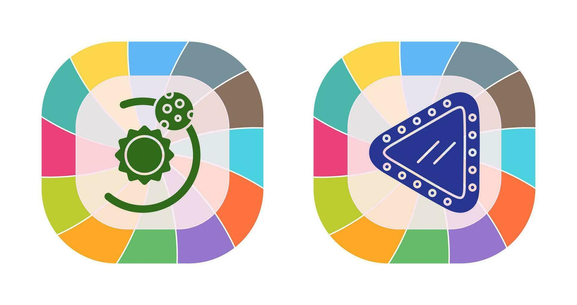 orbit and porthole Icon vector
