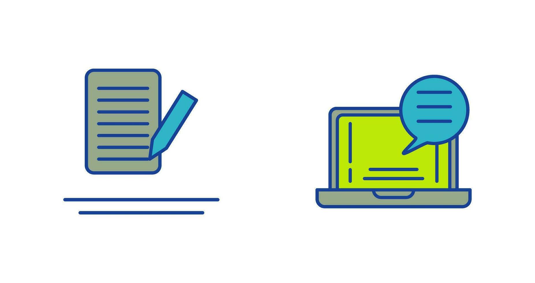 Edit and Chat Icon vector