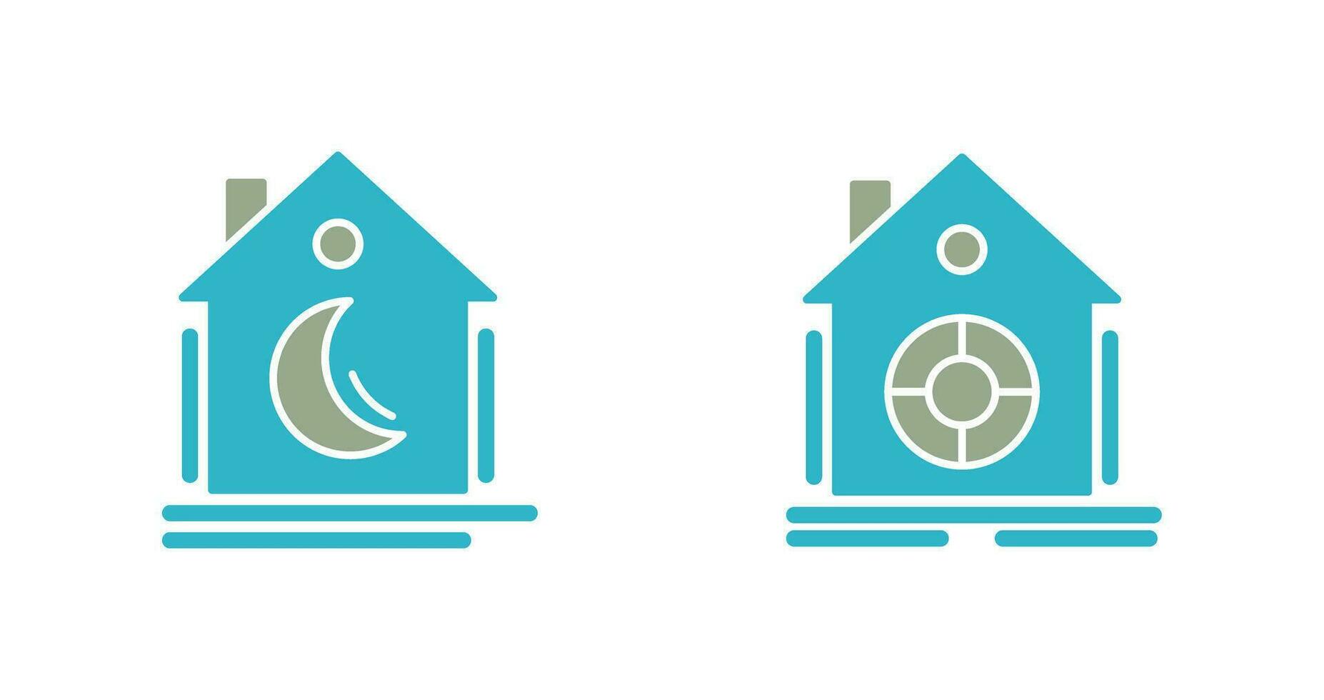 Night Mode and Safe Icon vector