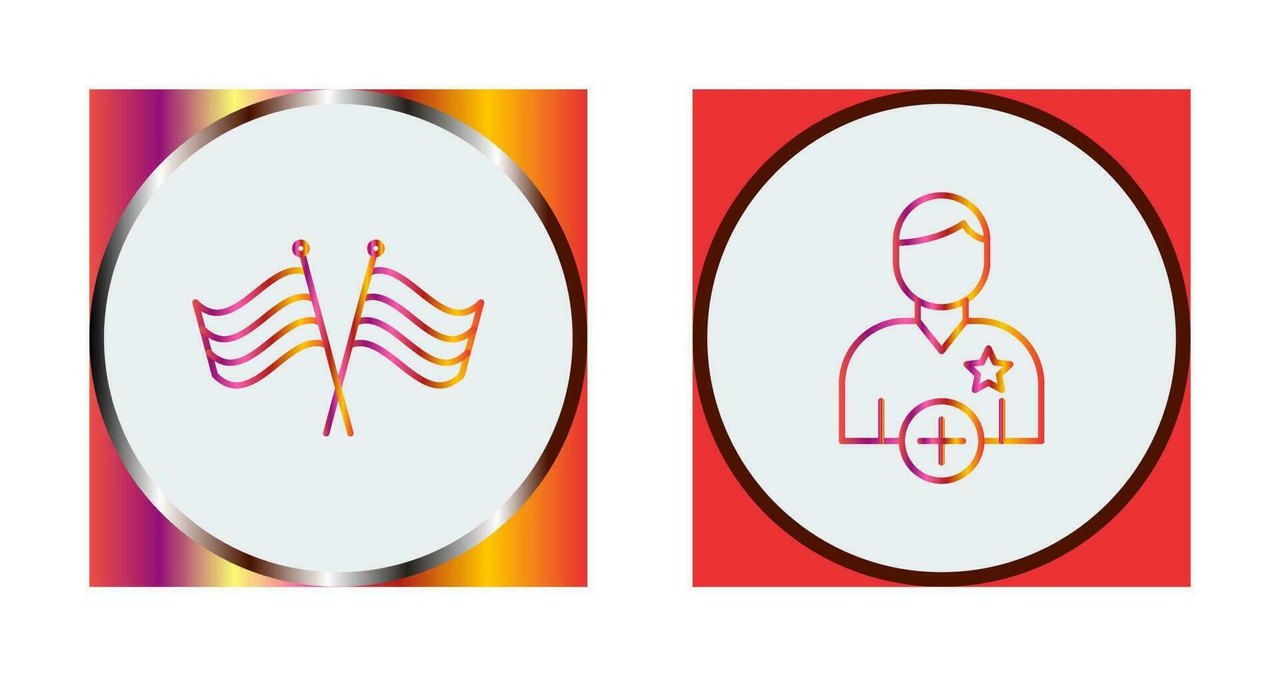 Flag and Candidate Icon vector