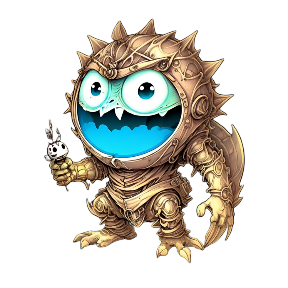 Cute Monster Cartoon PNG Transparent Background Ai Generative 32893915 PNG