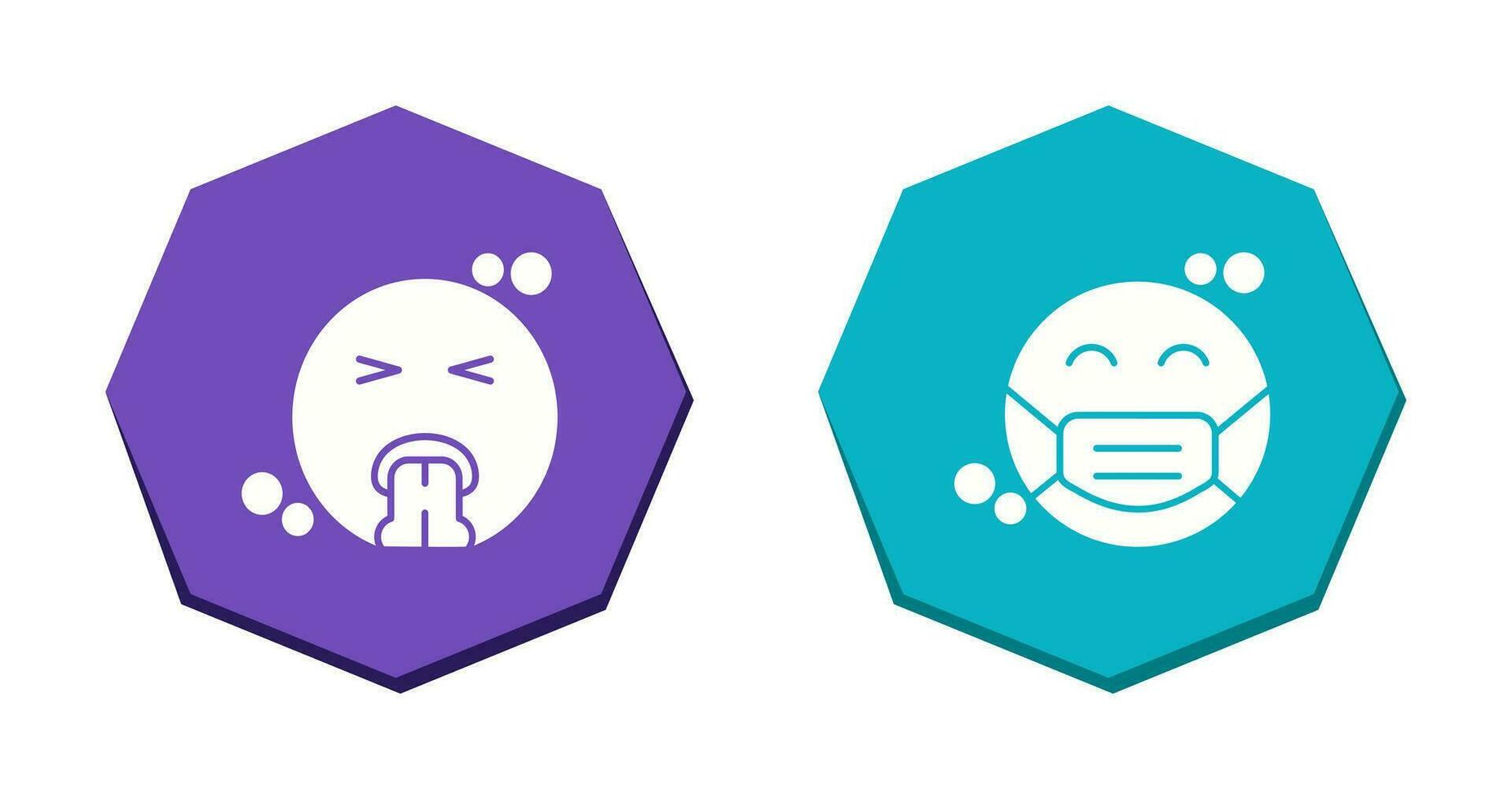 Vomit and Mask Icon vector