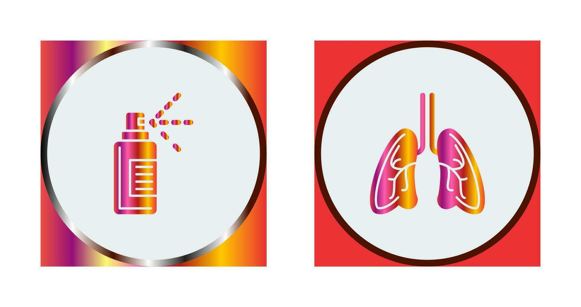 Hand  and Lungs Icon vector