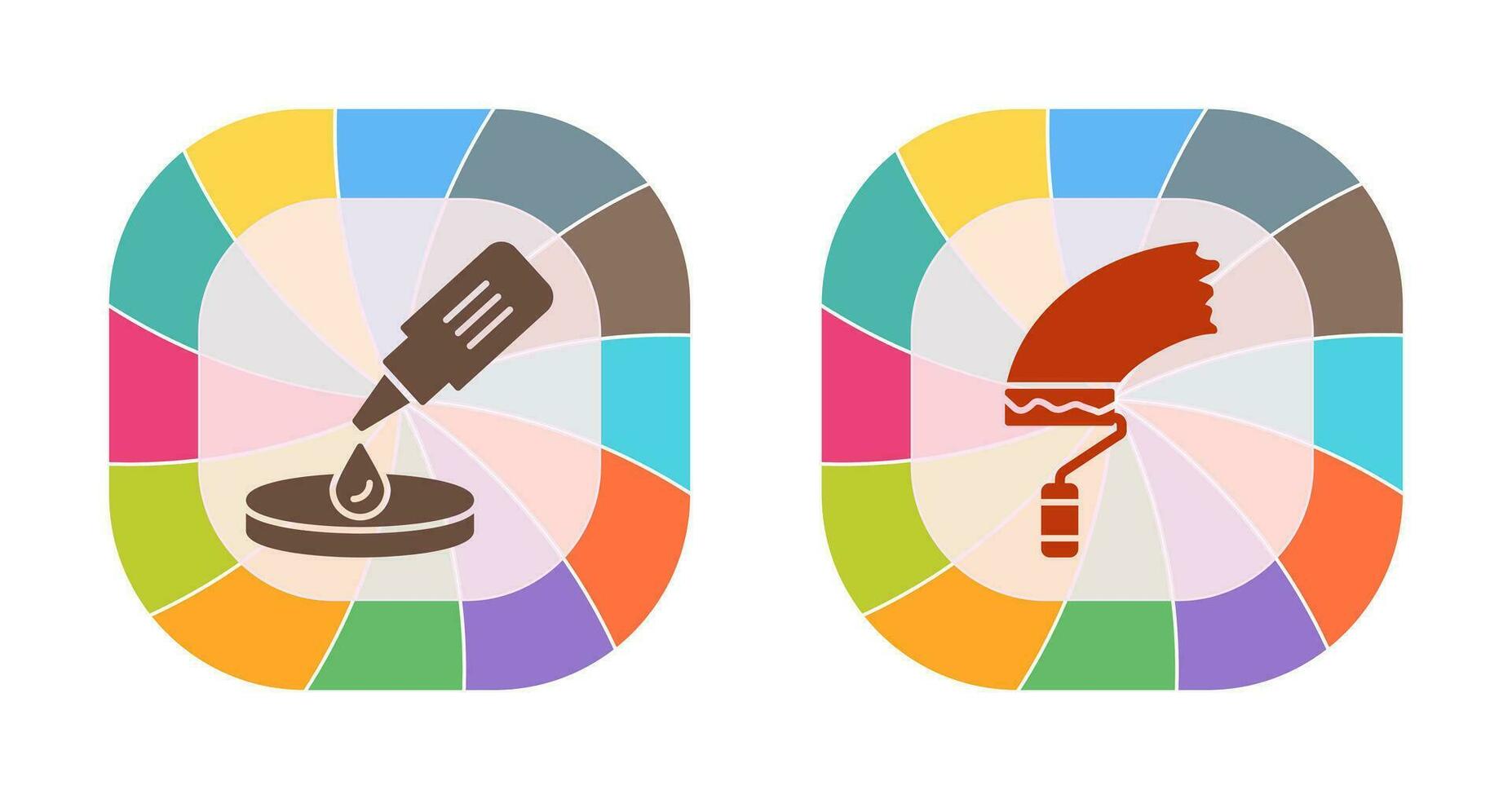 dropper and paint Icon vector