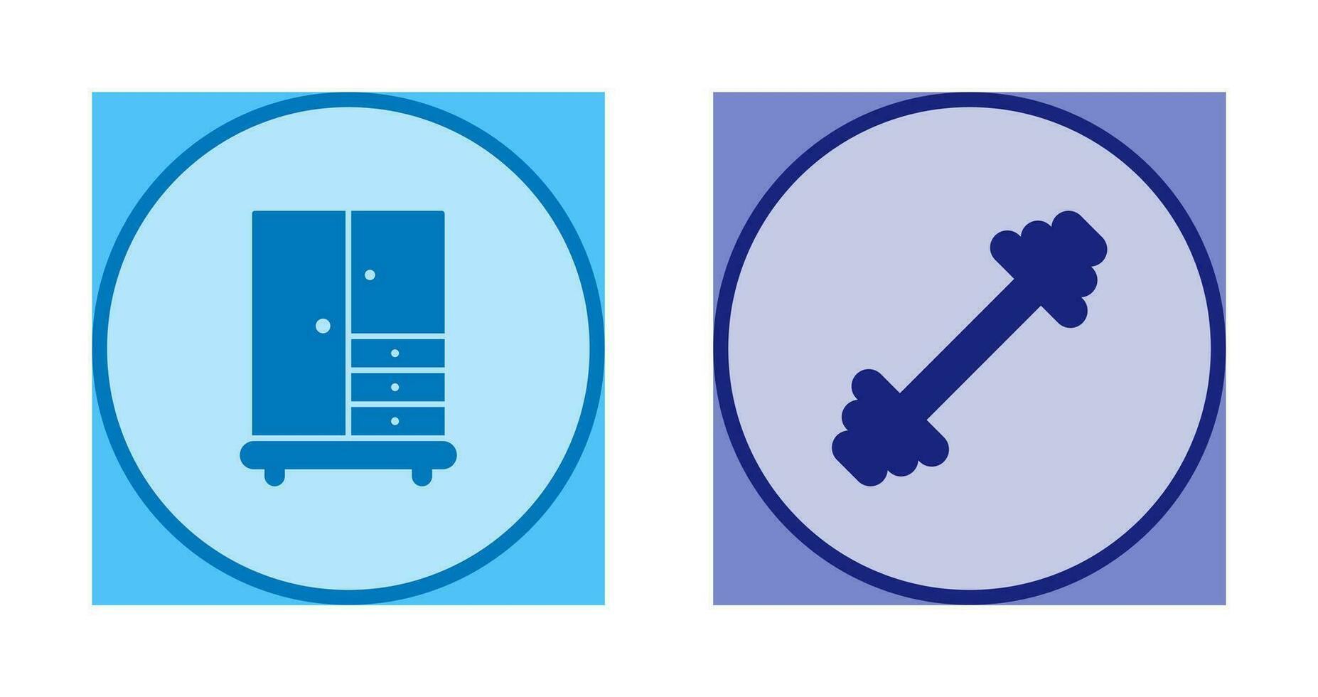 Closet and Gym Icon vector