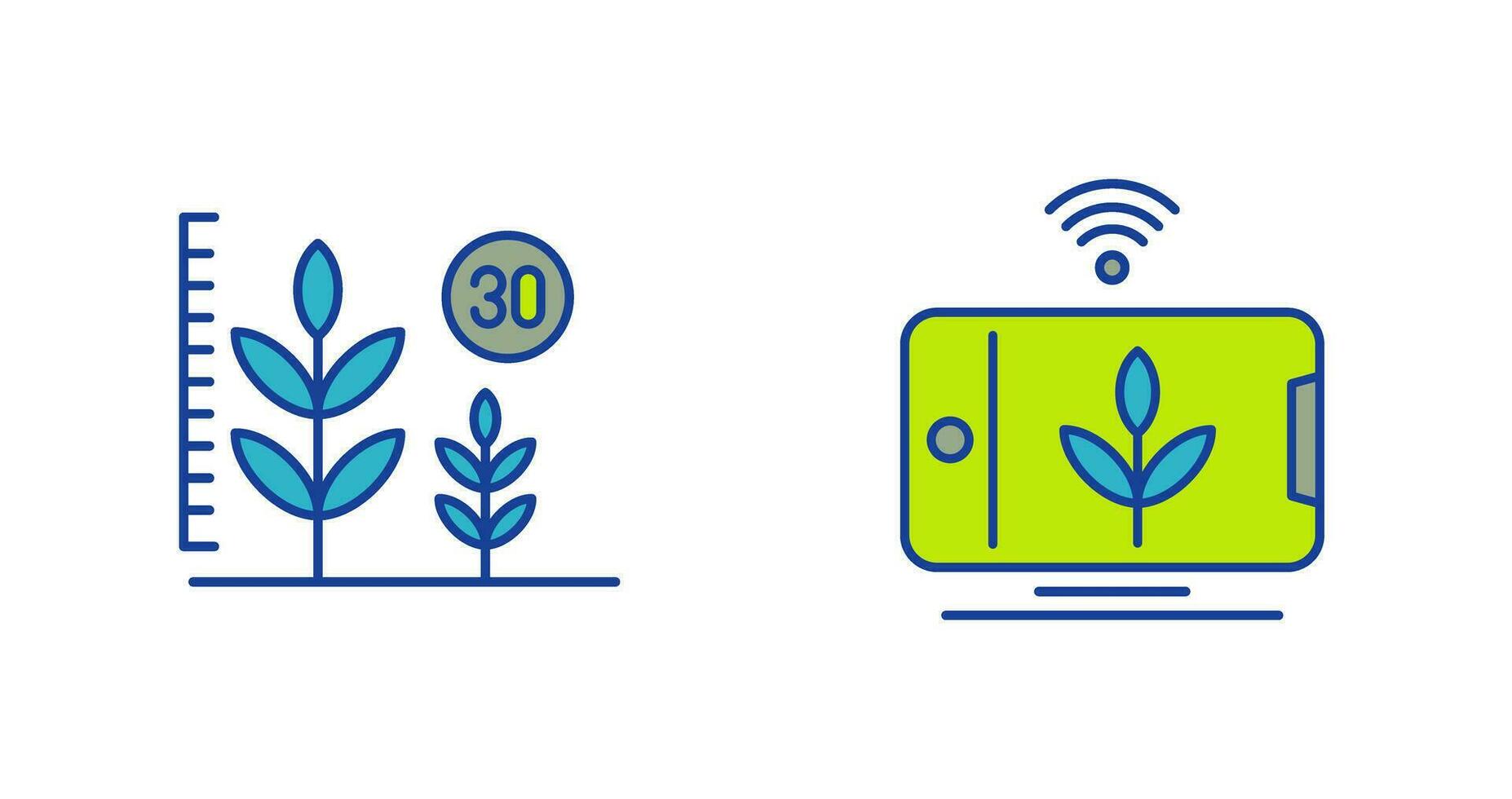Growth and Device Icon vector