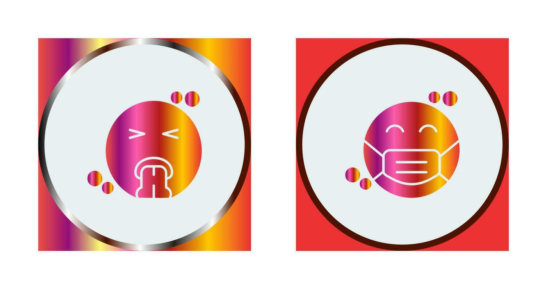 Vomit and Mask Icon vector