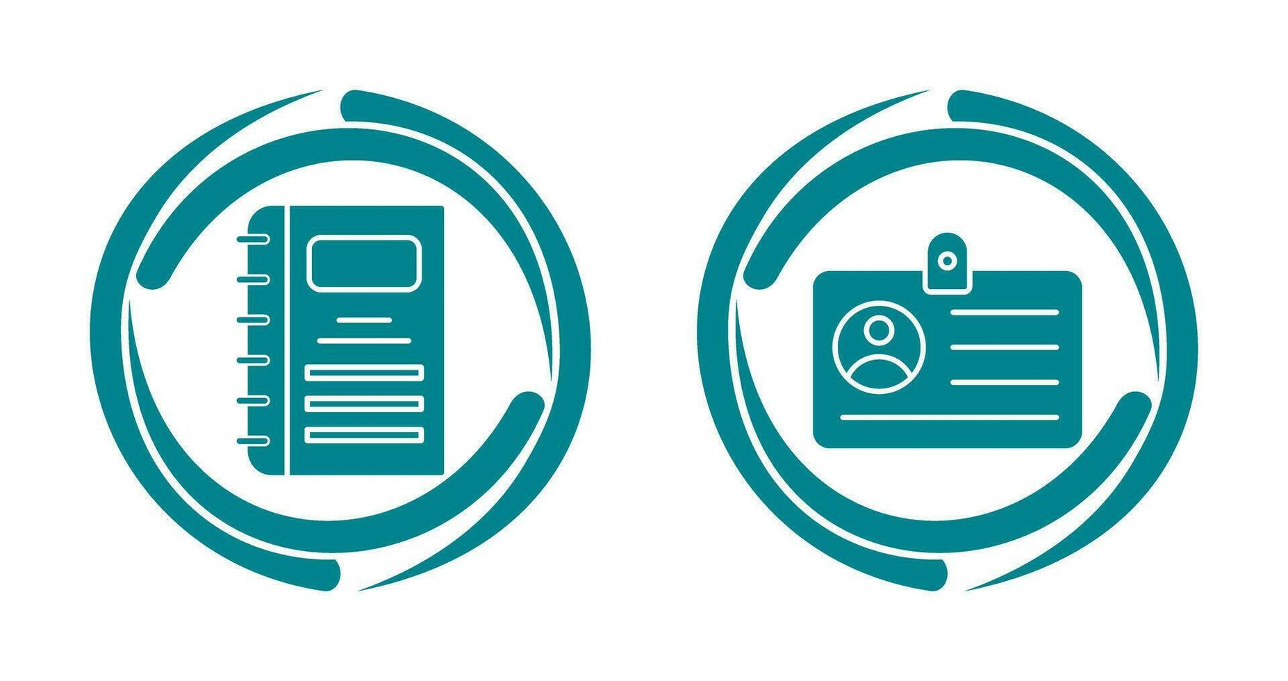Notebook and CardSnack and Money Icon vector