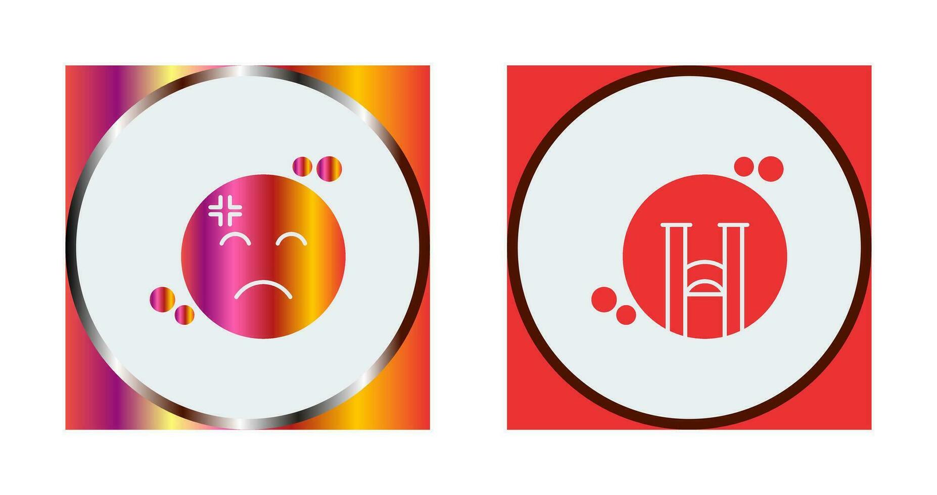 Dissapointment and Crying Icon vector