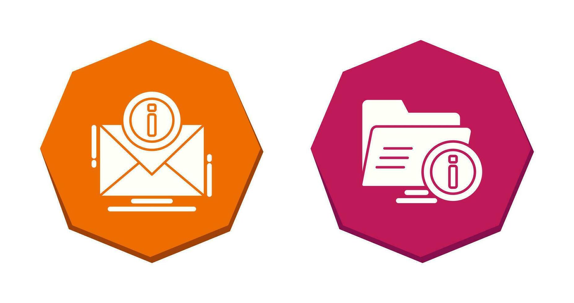 e mail and folder Icon vector
