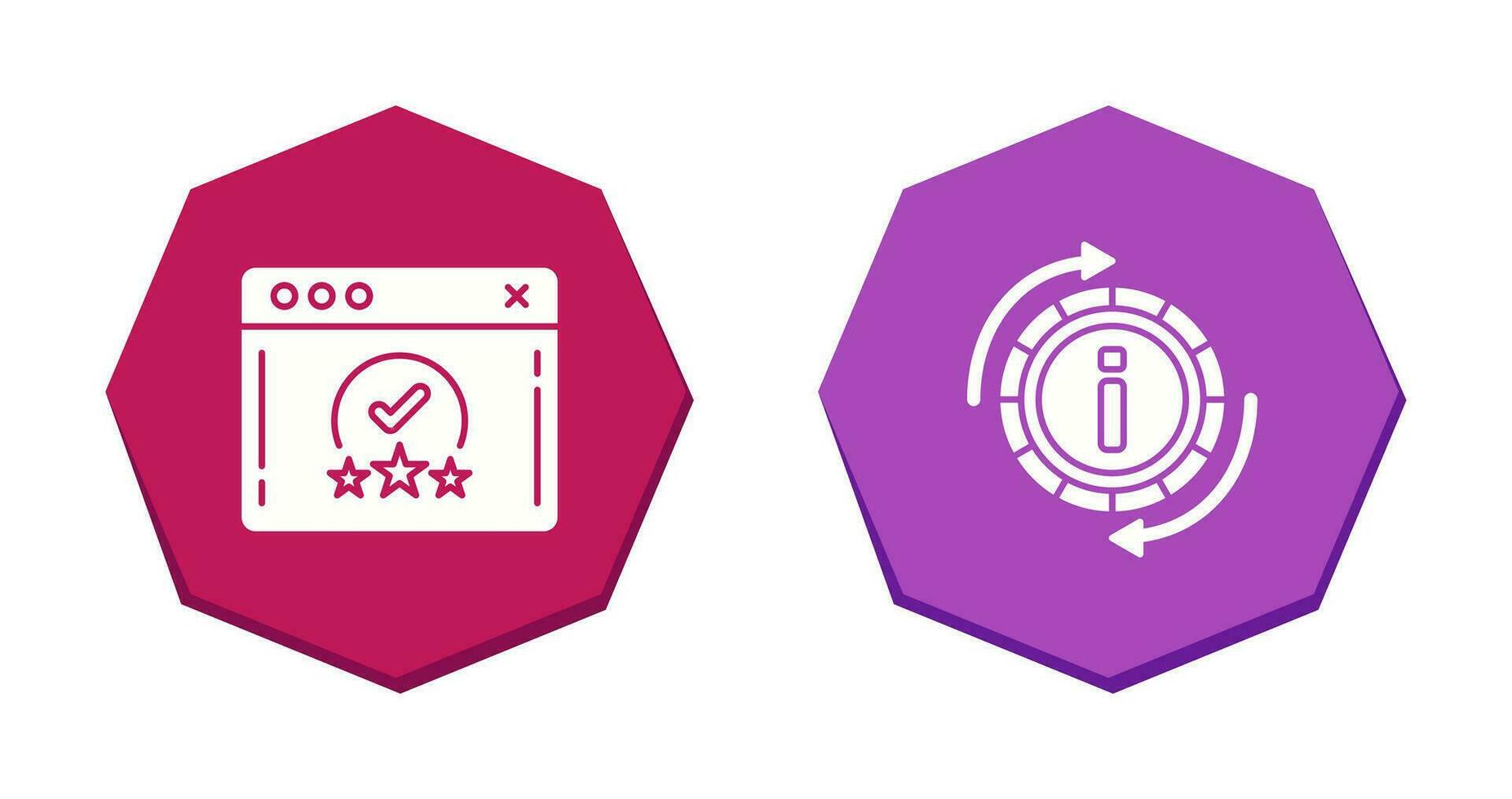rating and refresh  Icon vector