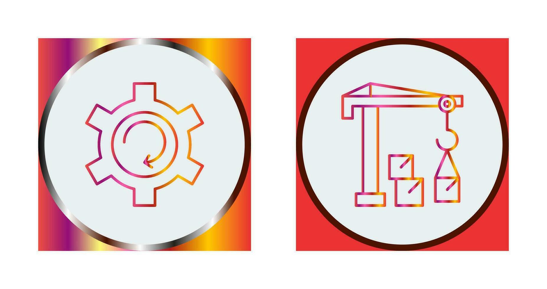Upgrade and Robotic Arm Icon vector
