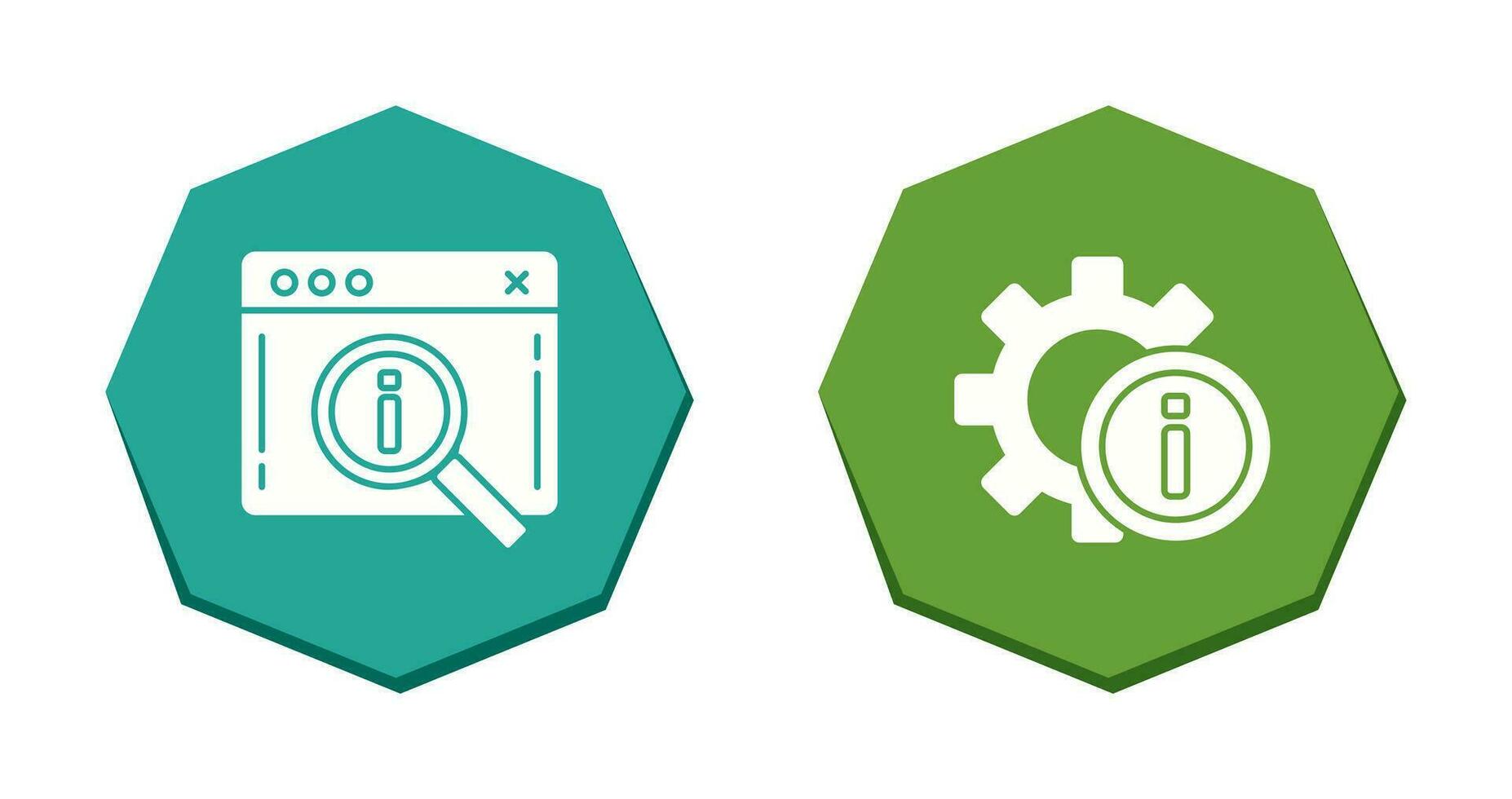 search and setting  Icon vector