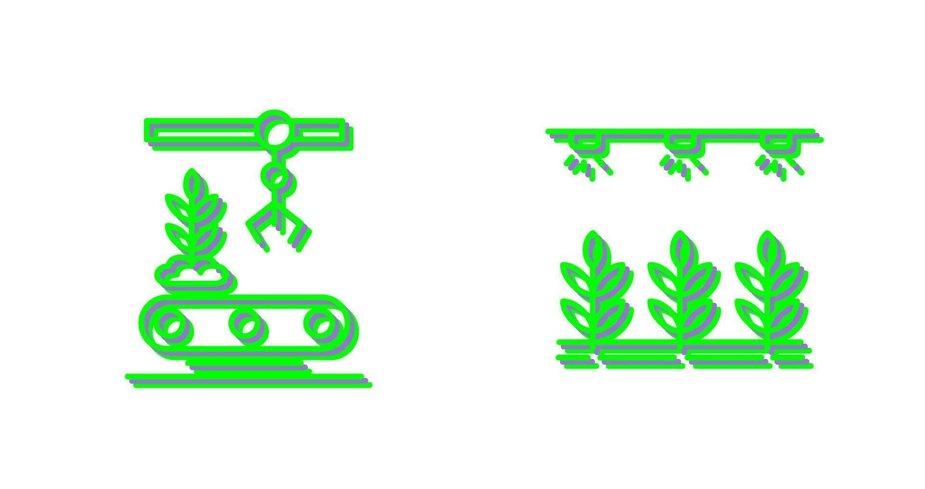 Conveyor and Irrigation  Icon vector