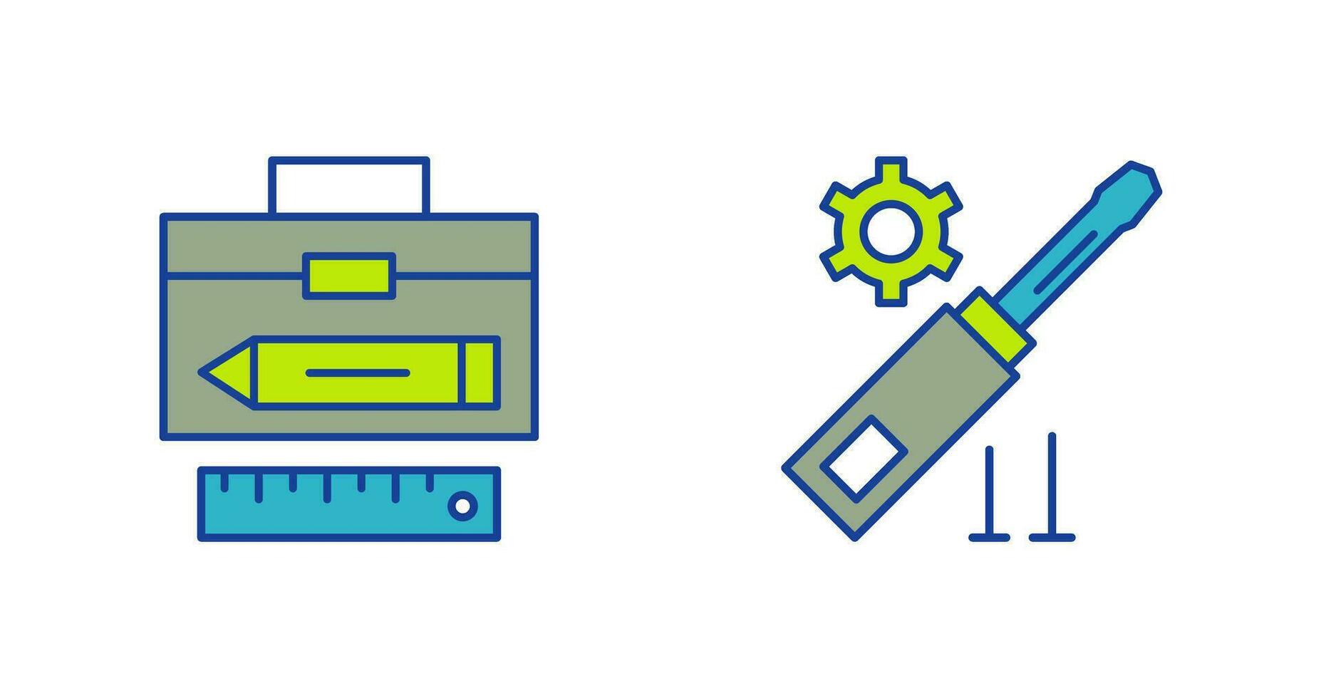 Geometry and Gear Icon vector