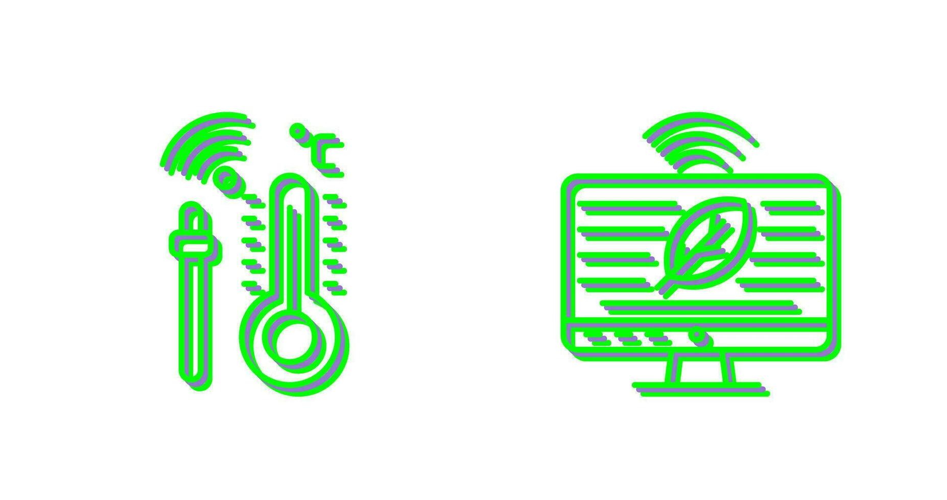 Hydroponic and Technology Icon vector