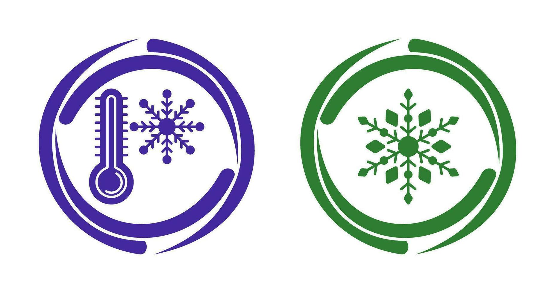 Snow Flake and Cold Icon vector