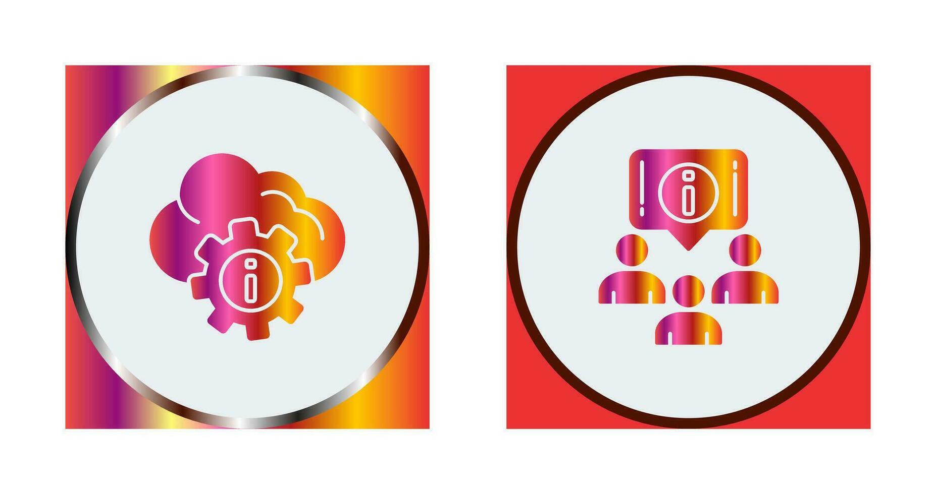 setting and information Icon vector
