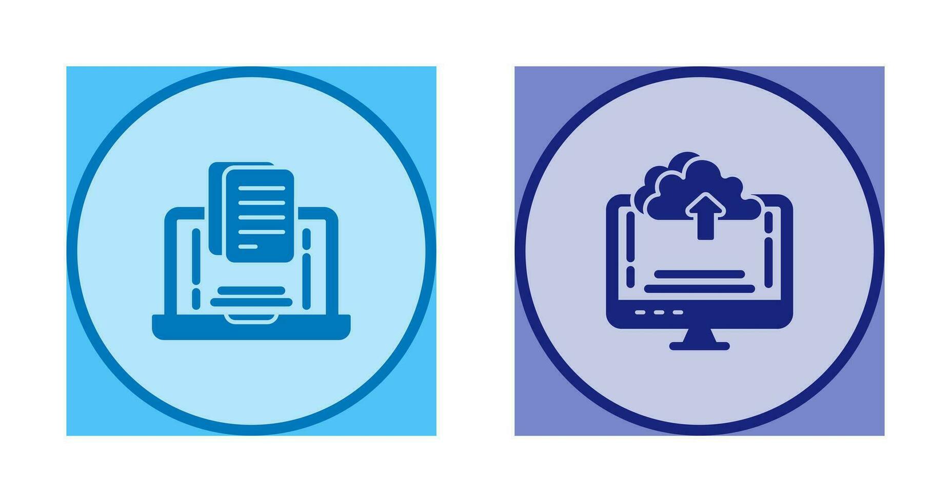 Document and Upload Icon vector