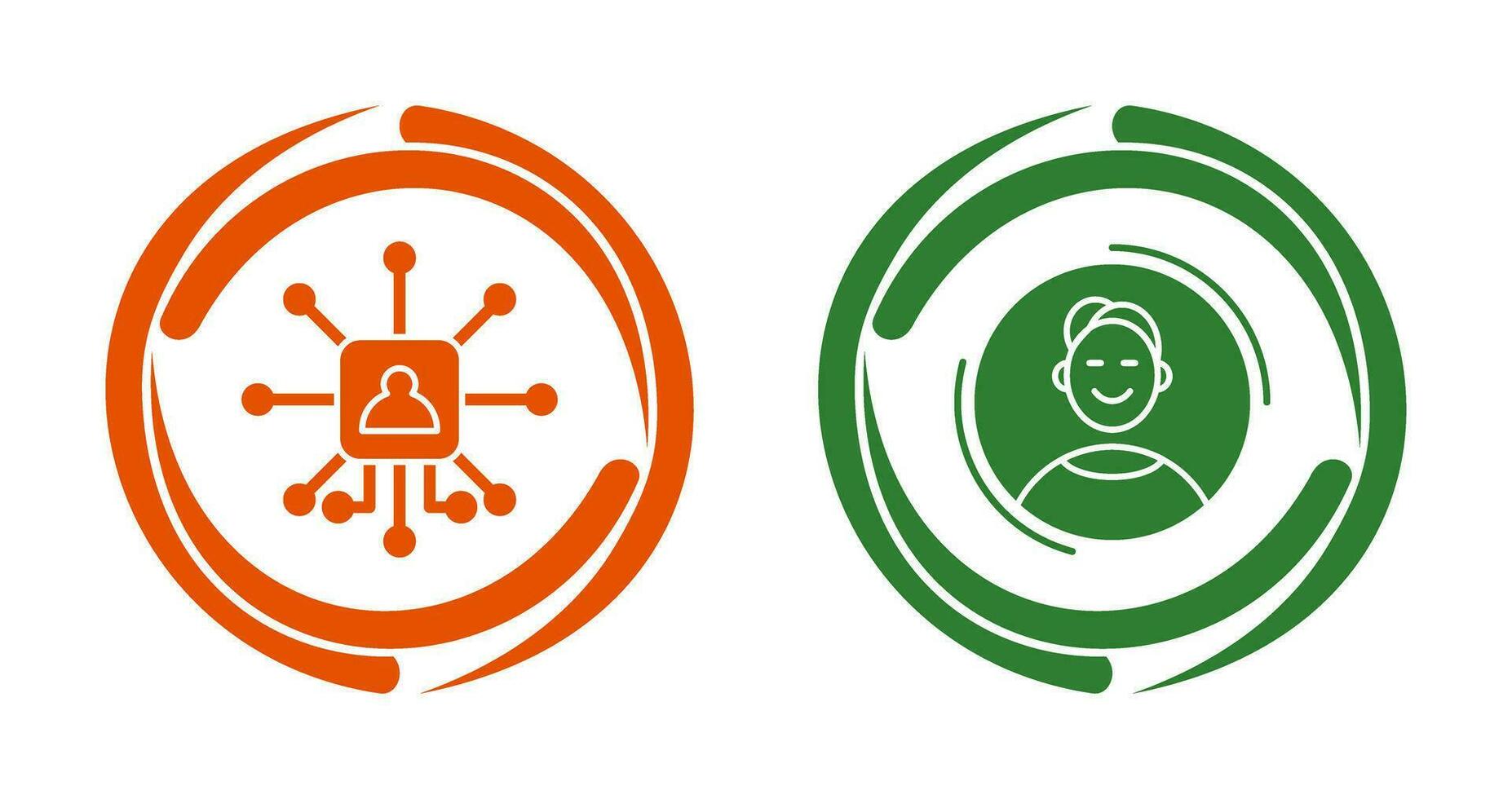 Networking and User Icon vector