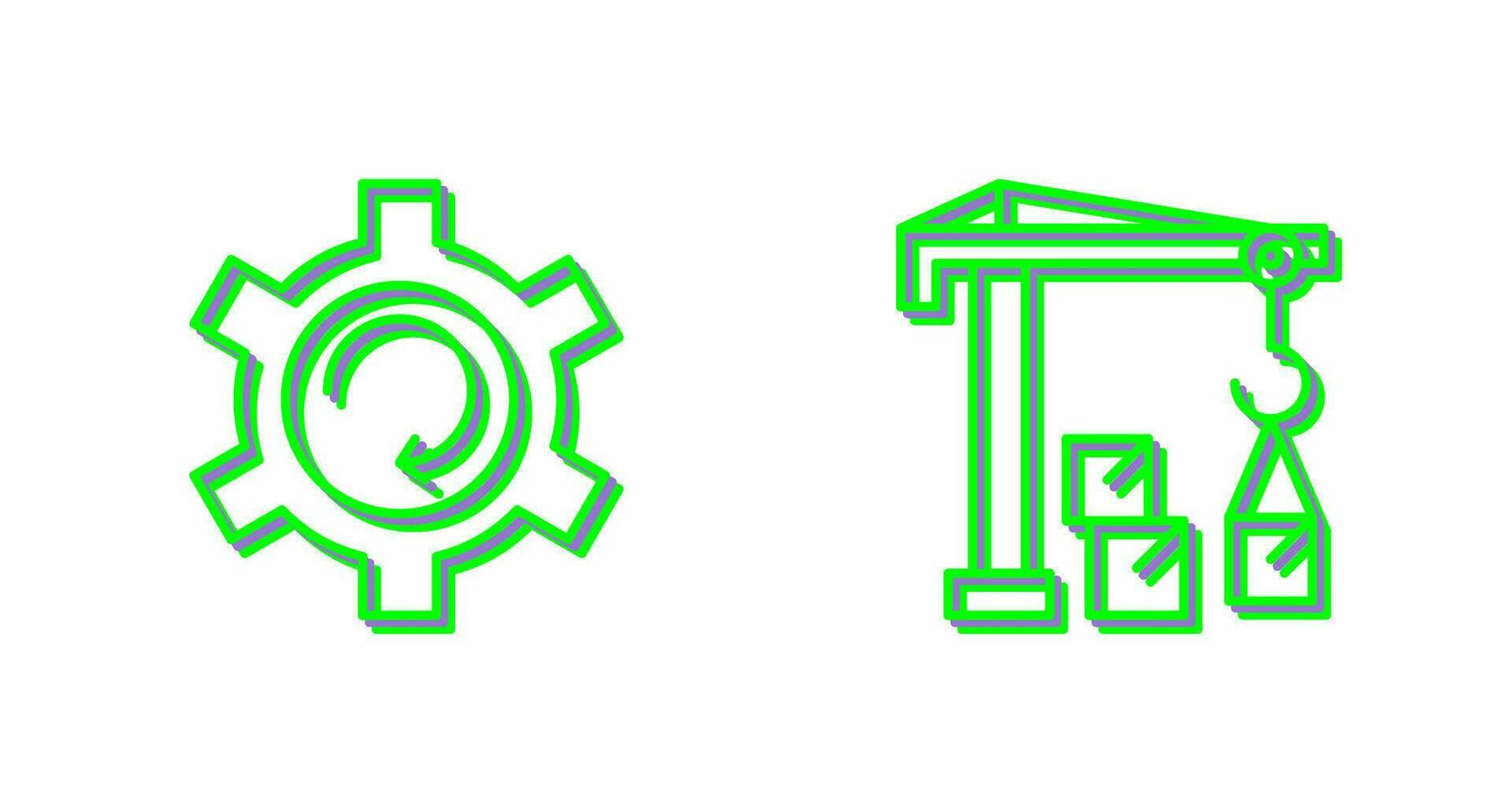 Upgrade and Robotic Arm Icon vector