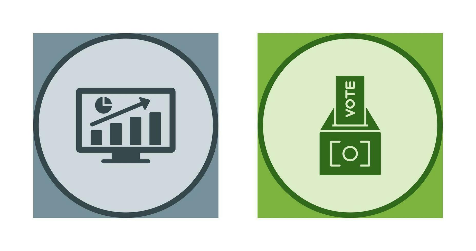 Statistics and Vote Icon vector