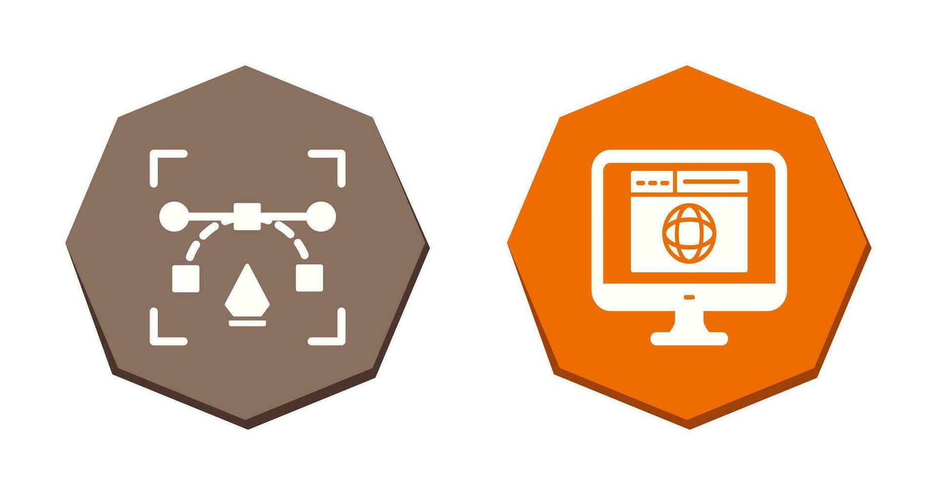 vector y sitio web icono