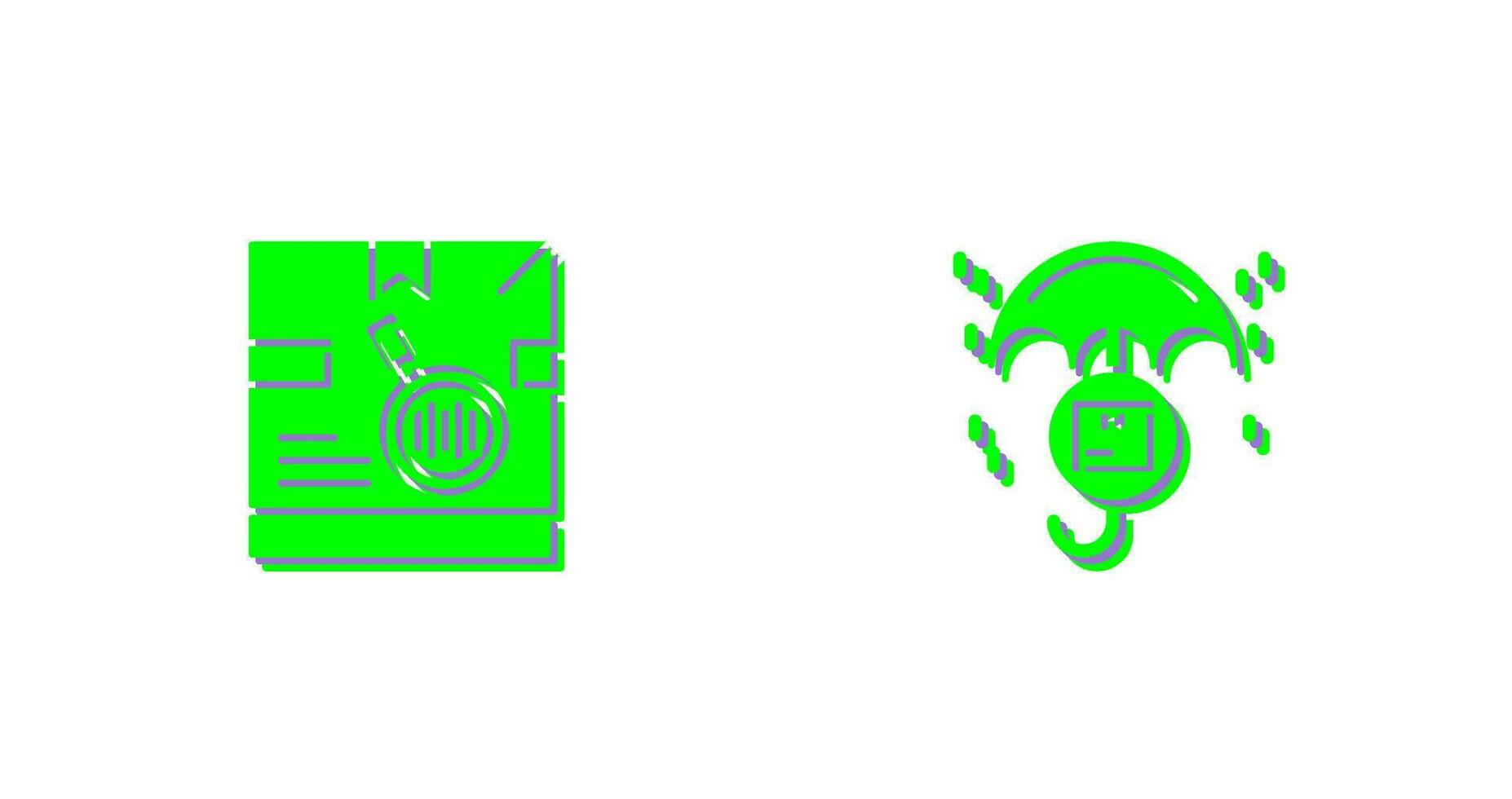 tracking code and protection Icon vector