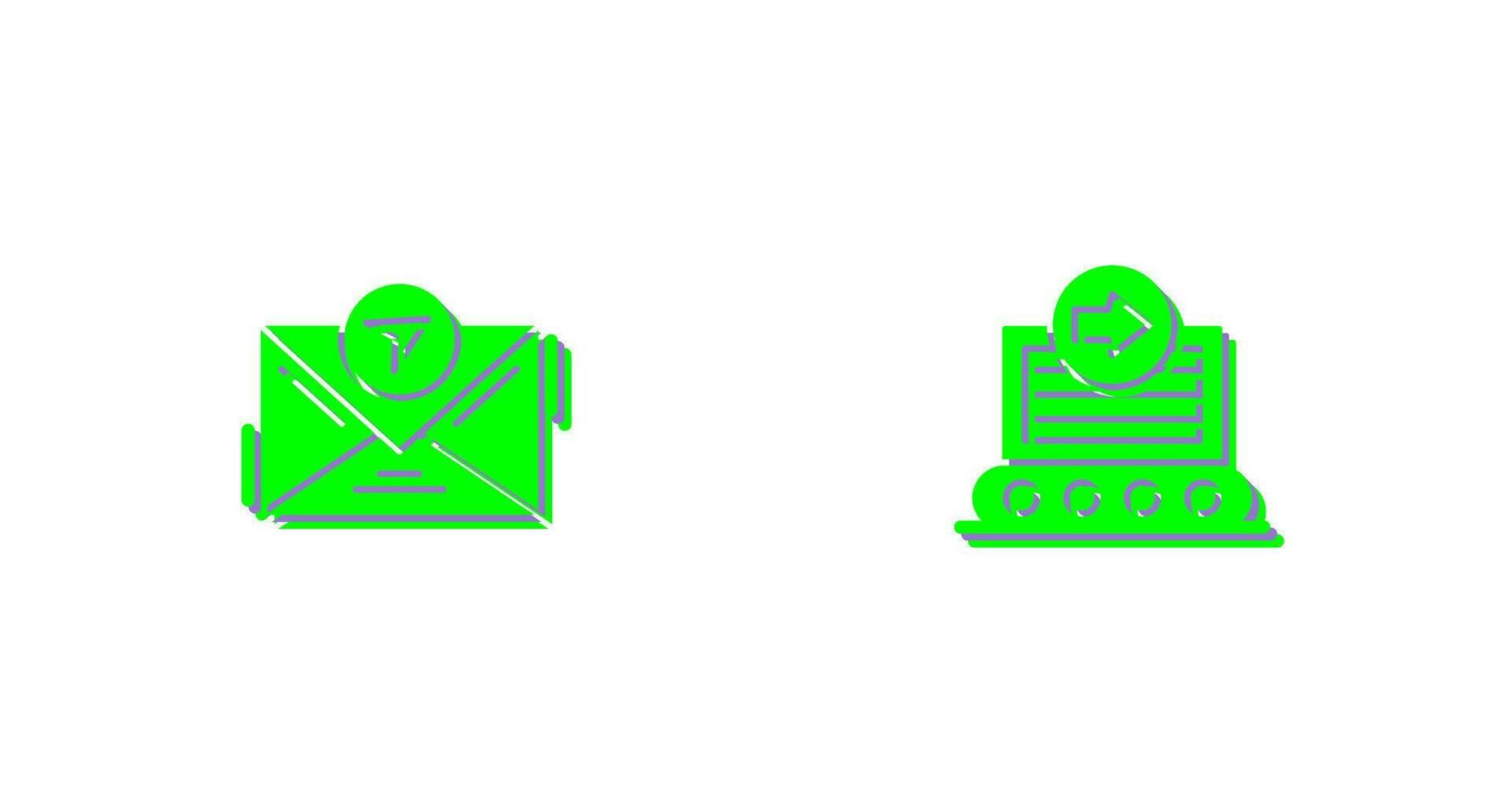 message and container Icon vector