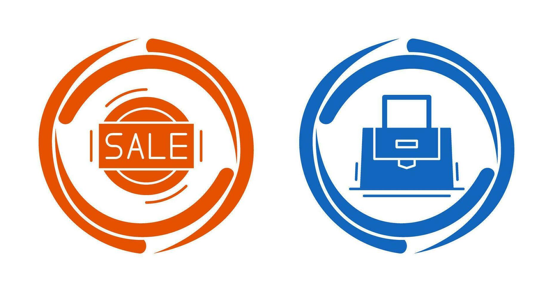 Sale and Purse Icon vector