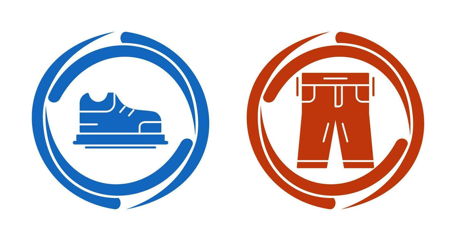 Zapatos y pantalones icono vector