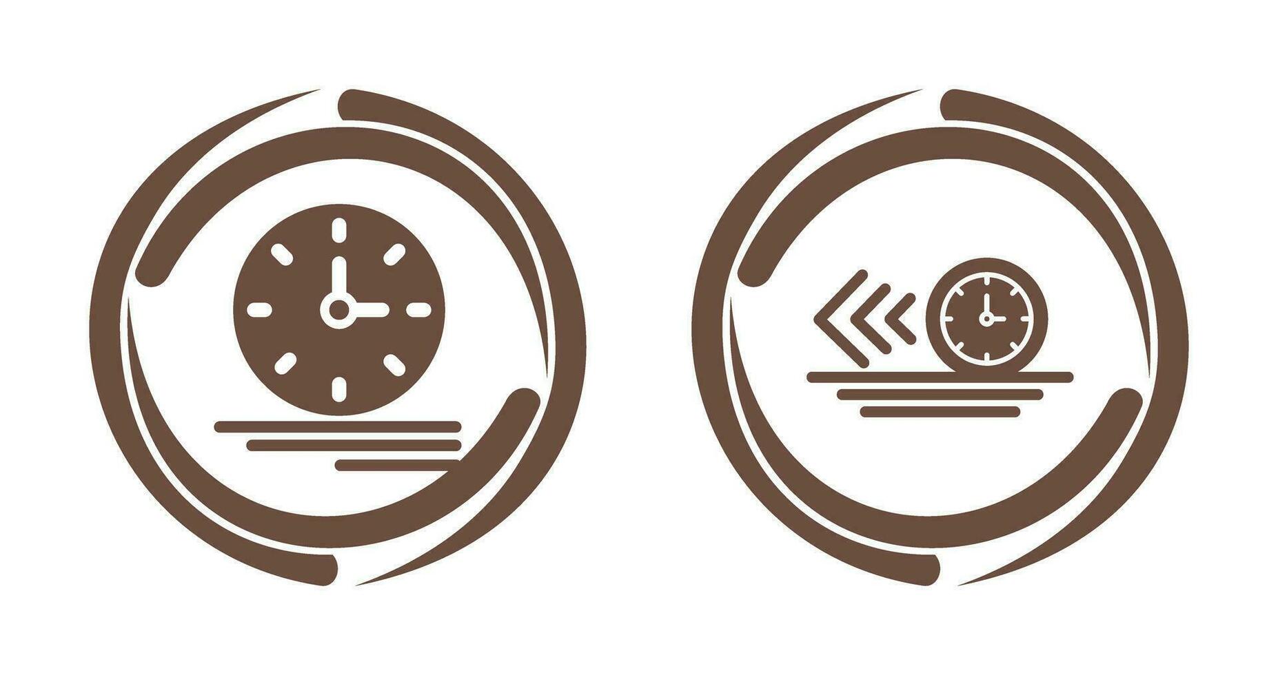 hora administración y hora administración icono vector