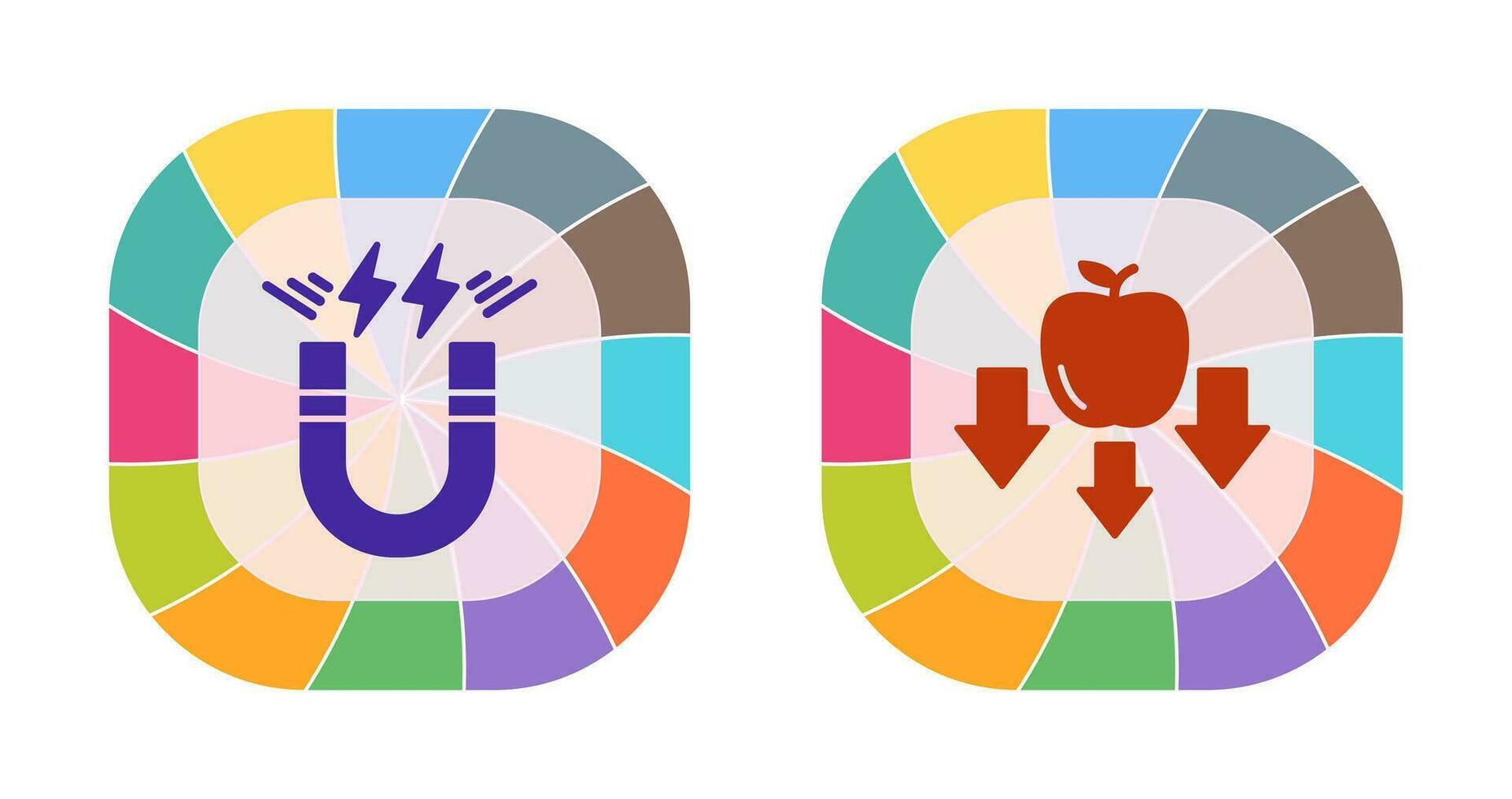 Energy and Gravity Icon vector