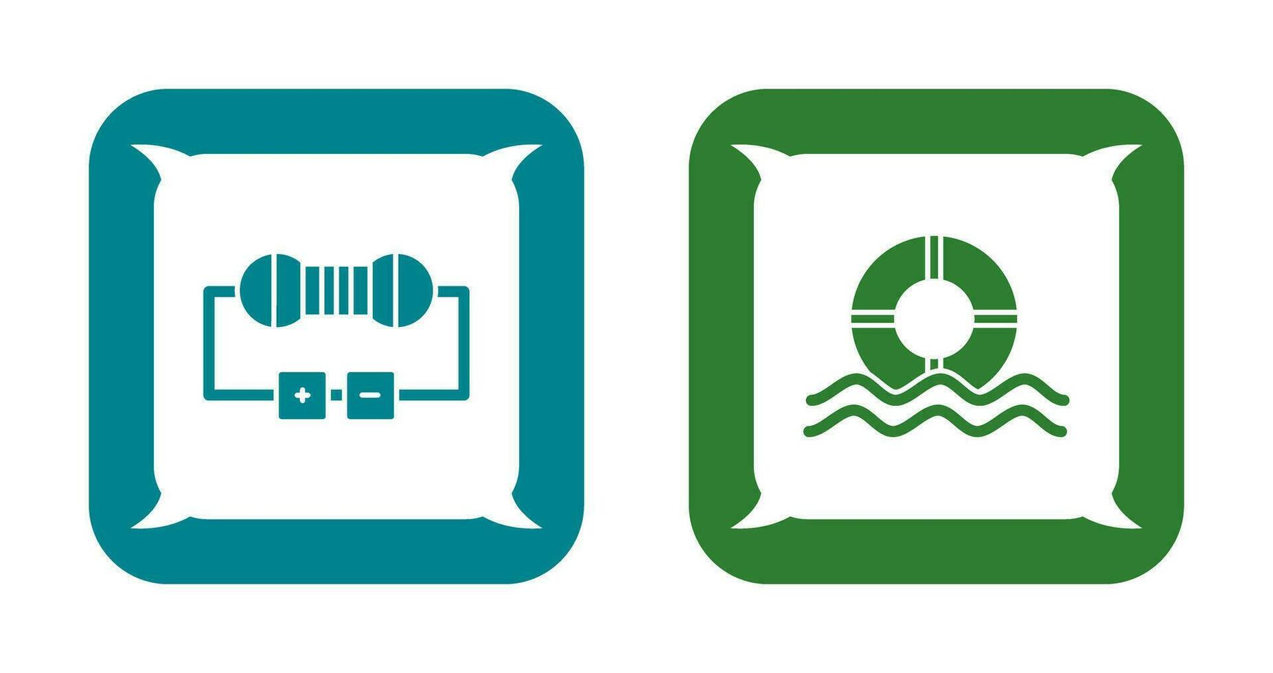Resistor and  Float Icon vector