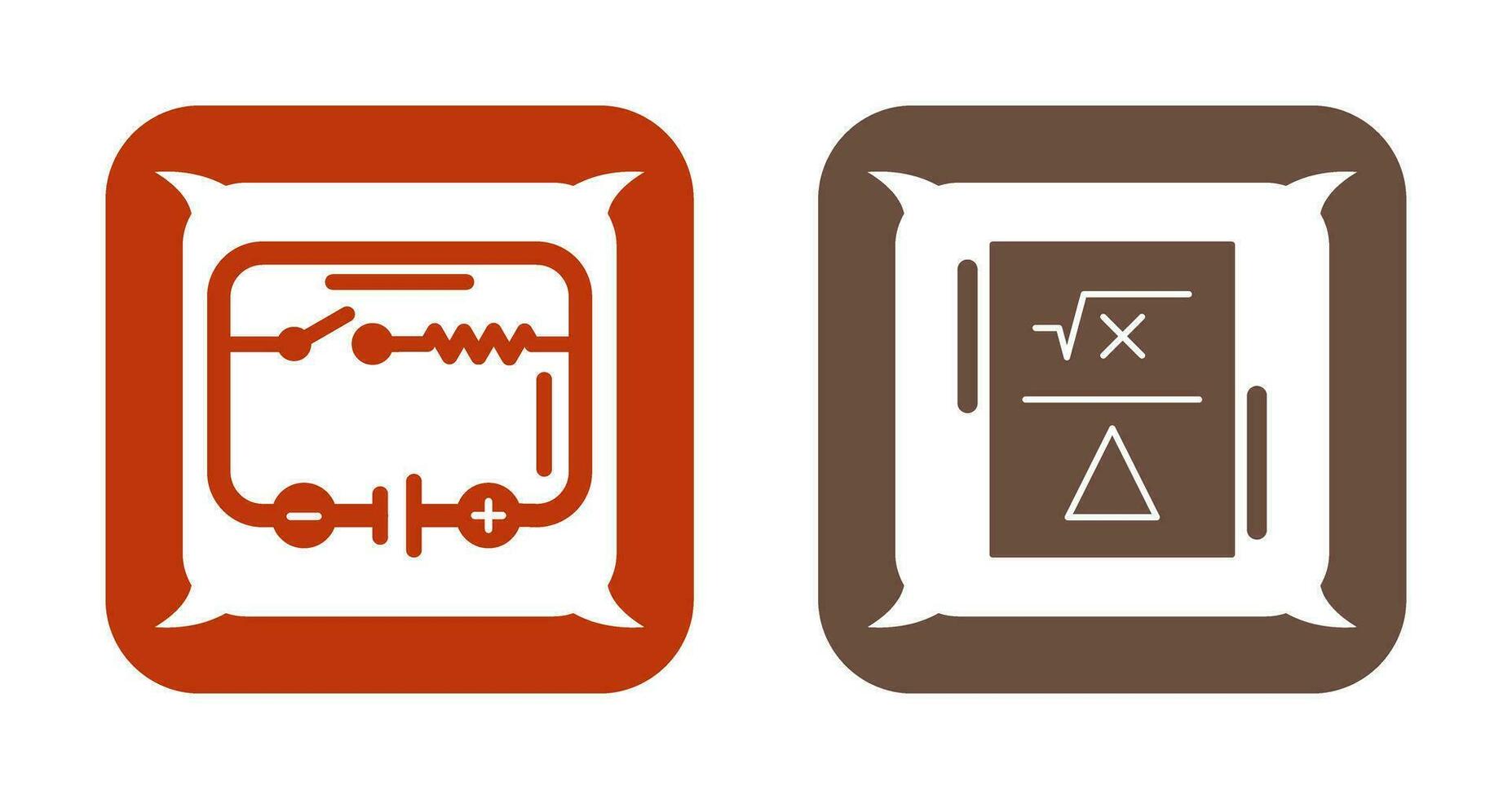 Electrical Circuit and Formula Icon vector
