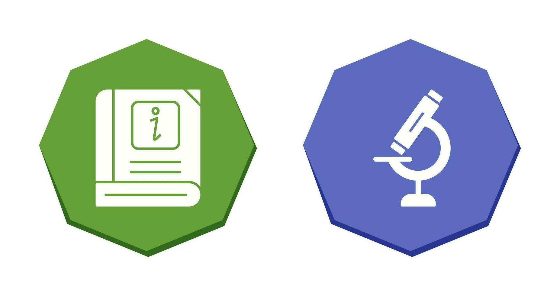 Information and Microscope Icon vector